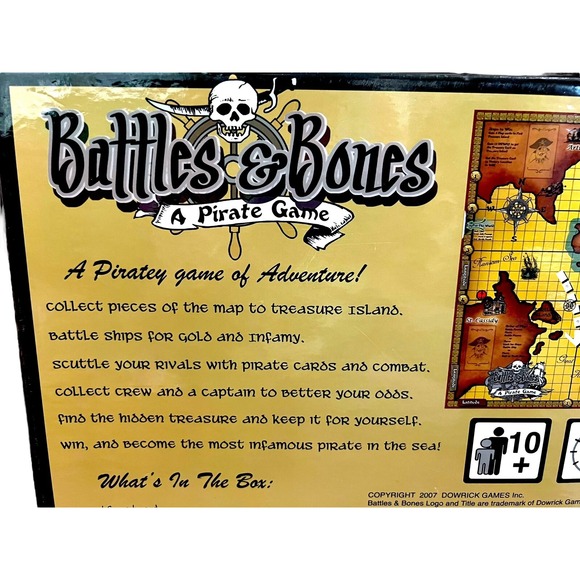 2007 Battles & Bones  A Pirate Board Game Dowrick Games  COMPLETE - Picture 9 of 11